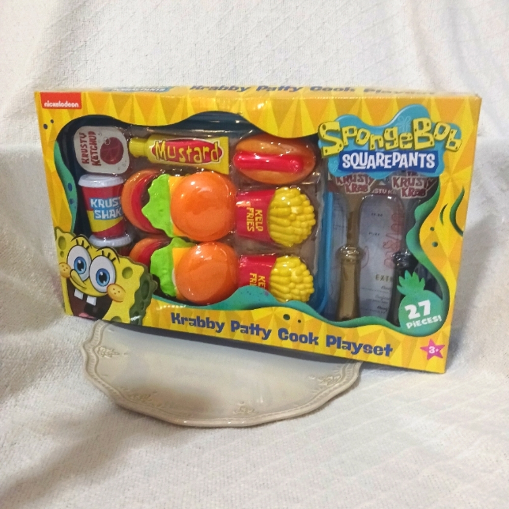 Nickelodeon SpongeBob Square Pants Krabby Patty Cook Playset Age 3+
